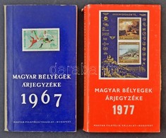 Magyar Bélyegek Árjegyzéke 2 Db Katalógus, 1967-es és 1977-es Kiadás - Otros & Sin Clasificación