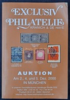 Exclusiv-Philatelie Kranich & De Haye Filatéliai árverési Katalógus, 2000 Viseltes állapotban, Hullámos Lapokkal - Sonstige & Ohne Zuordnung