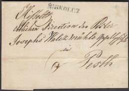 1846 Portós Levél / Cover With Postage Due, Zöld / Green 'MISKOLCZ' - 'PESTH' - Other & Unclassified