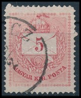 O 1874 5kr, Lemezrepedés A Koronától Jobbra (ex Lovász) - Sonstige & Ohne Zuordnung