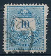 O 1874 10kr, A Teljes Bélyegképen Többszörösen átfutó Karcokkal (ex Lovász) - Autres & Non Classés