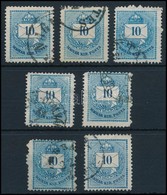 O 1874 7 X 10kr Változatok, Javítások - Altri & Non Classificati