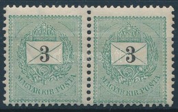 ** 1889 3kr Pár 12 : 11 3/4 Fogazással - Otros & Sin Clasificación