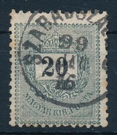 O 1898 Feketeszámú 20kr Fáklya Lemezhibával - Other & Unclassified