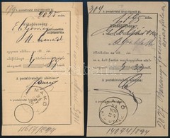1894 2 Db Feladóvevény 'MAKÓ' - Other & Unclassified
