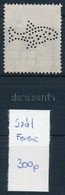 O 1909 Turul 12f Halat ábrázoló Céglyukasztással, R! (300 P) - Sonstige & Ohne Zuordnung