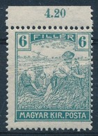 ** 1916 Arató 6f Papírránccal - Otros & Sin Clasificación