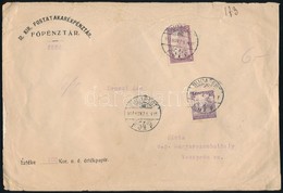 1917 Értéklevél Parlament 50f + Fehérszámú Arató 15f Bérmentesítéssel - Sonstige & Ohne Zuordnung