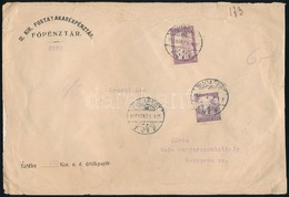 1917 Értéklevél Parlament 50f + Fehérszámú Arató 15f Bérmentesítéssel - Other & Unclassified