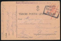 1918 Tábori Posta Levelezőlap / Field Postcard 'Kampfabschnittskmdo Rittm. Soré' - Other & Unclassified