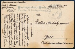 1915 Tábori Posta Képeslap 'S.M.S. ADRIA / MARINE-FELDPOST' - Other & Unclassified