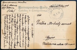 1915 Tábori Posta Képeslap 'S.M.S. ADRIA / MARINE-FELDPOST' - Sonstige & Ohne Zuordnung