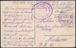 1915 Tábori Posta Képeslap 'K.u.k. Festungsfeldbahn Bauabteilung POLA' + 'MFP POLA D' - Other & Unclassified