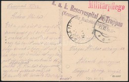 1914 Tábori Posta Képeslap 'K.u.k. Reservespital In Troppau' - Other & Unclassified