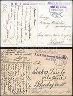 1915-1918 2 Db Tábori Posta Képeslap Kórház / Spital Bélyegzésekkel - Other & Unclassified