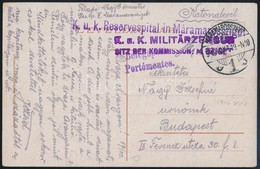 1916 Tábori Posta Képeslap 'K.u.k. Reservespital In Máramarossziget' - Other & Unclassified