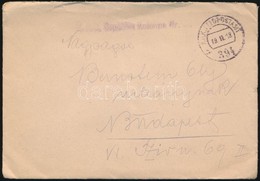 1918 Tábori Posta Levél 'K.u.k. Sanitäts Kolonne Nr. 63.' + 'FP 394 A' - Altri & Non Classificati