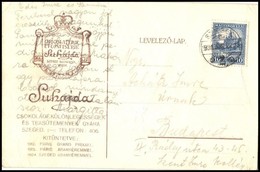 1931 Suhajda Csokoládégyár Céges Levelezőlapja - Other & Unclassified