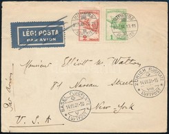 1931 Légi Levél New Yorkba / Airmail Cover To New York - Autres & Non Classés
