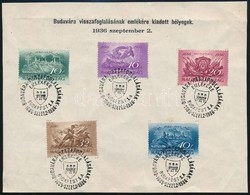 1936 Budavár Sor Lapra Ragasztva Elsőnapi Emlékbélyegzéssel - Sonstige & Ohne Zuordnung