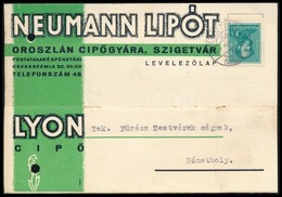 1936 Neumann Lipót Céges Levelezőlapja - Sonstige & Ohne Zuordnung