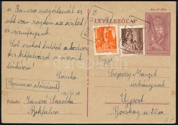 1943 Díjkiegészített Díjjegyes Levelezőlap BIKFALVA Postaügynökségi Bélyegzéssel / PS-card With Additional Franking With - Otros & Sin Clasificación