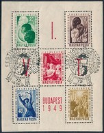 O 1949 VIT Blokk Alkalmi Bélyegzéssel (7.000) - Other & Unclassified