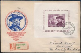 1950 Bem Blokk Ajánlott FDC (8.500) - Otros & Sin Clasificación