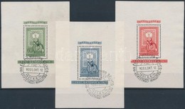 O 1951 80 éves A Magyar Bélyeg Blokksor (42.000) / Mi Block 20-22 - Sonstige & Ohne Zuordnung