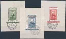 O 1951 80 éves A Magyar Bélyeg Blokksor (42.000) / Mi Block 20-22 - Other & Unclassified