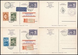 1949-1950 5 Db 1949-es Bélyegnapi Díjjegyes, Közte Első Napi, 2 Ajánlott, Az Egyik Légi Tamp Day 5 PS-cards: Unused, Can - Autres & Non Classés