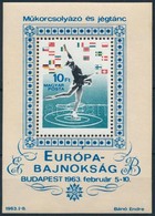 ** 1963 Műkorcsolya Blokk Nyílhegy Lemezhiba - Otros & Sin Clasificación