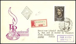 1964 Eleanor Roosevelt Vágott Bélyeg FDC-n - Otros & Sin Clasificación