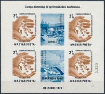 ** 1973 Európa Helsinki Vágott Blokk (25.000) - Other & Unclassified