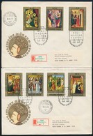 1973 Festmények Vágott Sor 2 Db Ajánlott FDC-n - Otros & Sin Clasificación