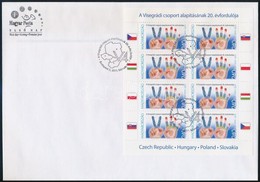 2011 Visegrádi Csoport Kisív FDC-n (Névérték 1.920) - Other & Unclassified