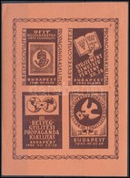 ** 1945/1 Bélyeggyűjtési Propaganda Kiállítás 3 Db Klf Színű Emlékkisív (12.000) - Sonstige & Ohne Zuordnung