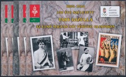 ** 2014 130 éve Született Tary Gizella 5 Db-os Emlékív Garnitúra Azonos Sorszámmal (029) Megszemélyesített Bélyeggel, Al - Sonstige & Ohne Zuordnung