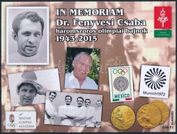 ** 2015 In Memoriam Dr Fenyvesi Csaba Emlékív Fekete Sorszámmal - Altri & Non Classificati