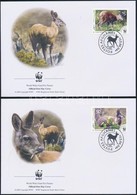 2004 WWF Pézsmaszarvas Sor 4 Db FDC-n - Altri & Non Classificati