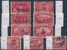 O 1912 9 Db Csomagposta Mi 1-8 + Mi 10 (Mi EUR 103,80) - Sonstige & Ohne Zuordnung