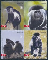 ** 2004 WWF: Colobus Majom Sor 4-es Tömbben Mi 1745-1748 - Otros & Sin Clasificación