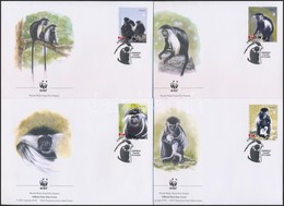 2004 WWF: Majmok Sor 4 Db FDC-n Mi 1745-1748 - Other & Unclassified
