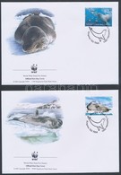 2001 WWF Leopárdfóka Sor 4 Db FDC-n Mi 145-148 - Other & Unclassified