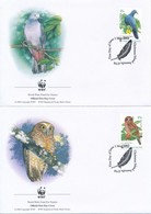 2002 WWF Madarak Sor Mi 497-500 4 FDC - Sonstige & Ohne Zuordnung