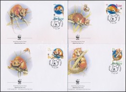 2004 WWF: Oposszum Sor 4 Db FDC-n Mi 1285-1288 - Sonstige & Ohne Zuordnung