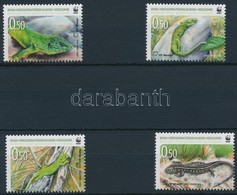 ** 2010 WWF: Balkáni Zöld Gyík Sor Mi 299-302 + 4 FDC-n - Sonstige & Ohne Zuordnung