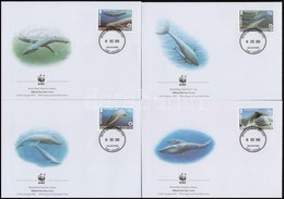 2003 WWF: Kék Bálna Sor 4 Db FDC-n Mi 353-356 - Andere & Zonder Classificatie