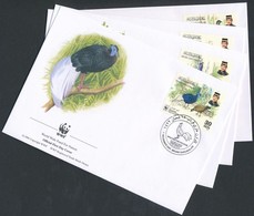 2001 WWF Madarak Sor 4 Db FDC-n Mi 622-625 - Other & Unclassified