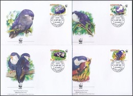 2002 WWF: Zafírlóri Sor Mi 772-775 4 Db FDC-n - Andere & Zonder Classificatie